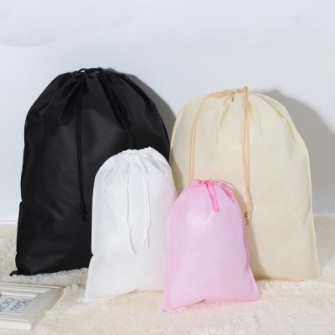 5pcs Drawstring Eco Bag Pouch Non-woven Travel Shoe String bag ...