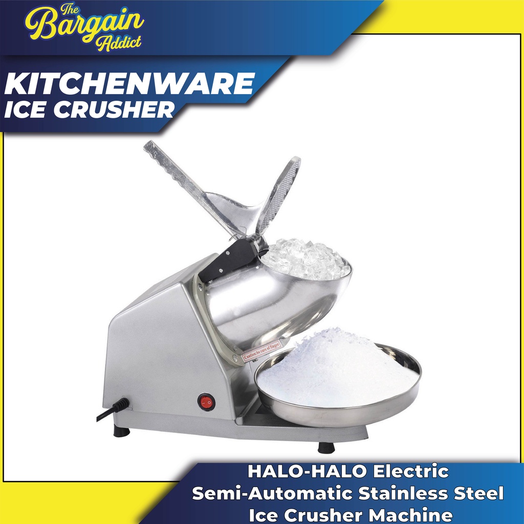 HALO HALO Electric Semi Automatic Stainless Steel Ice Crusher