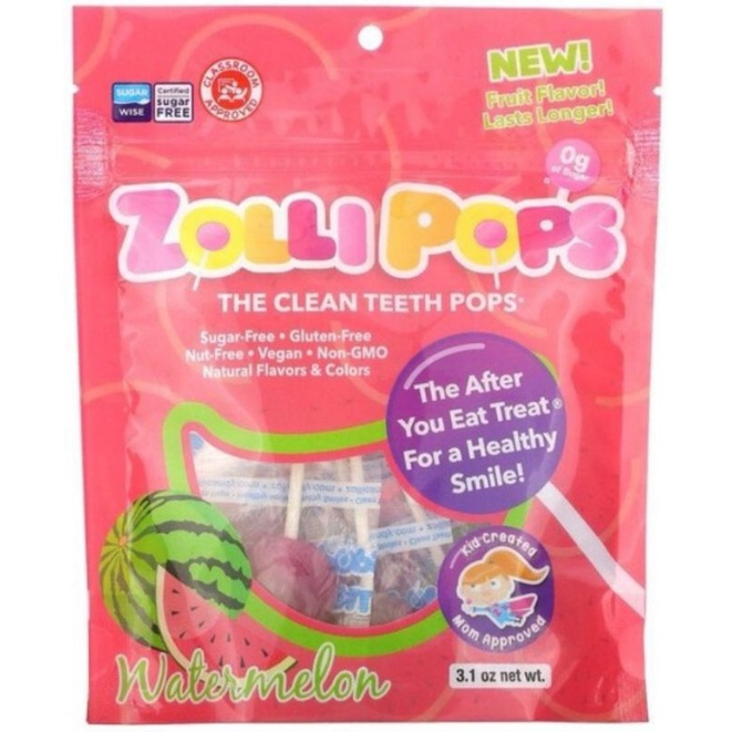 Zollipops Clean Teeth Lollipops AntiCavity Sugar Free Candy with