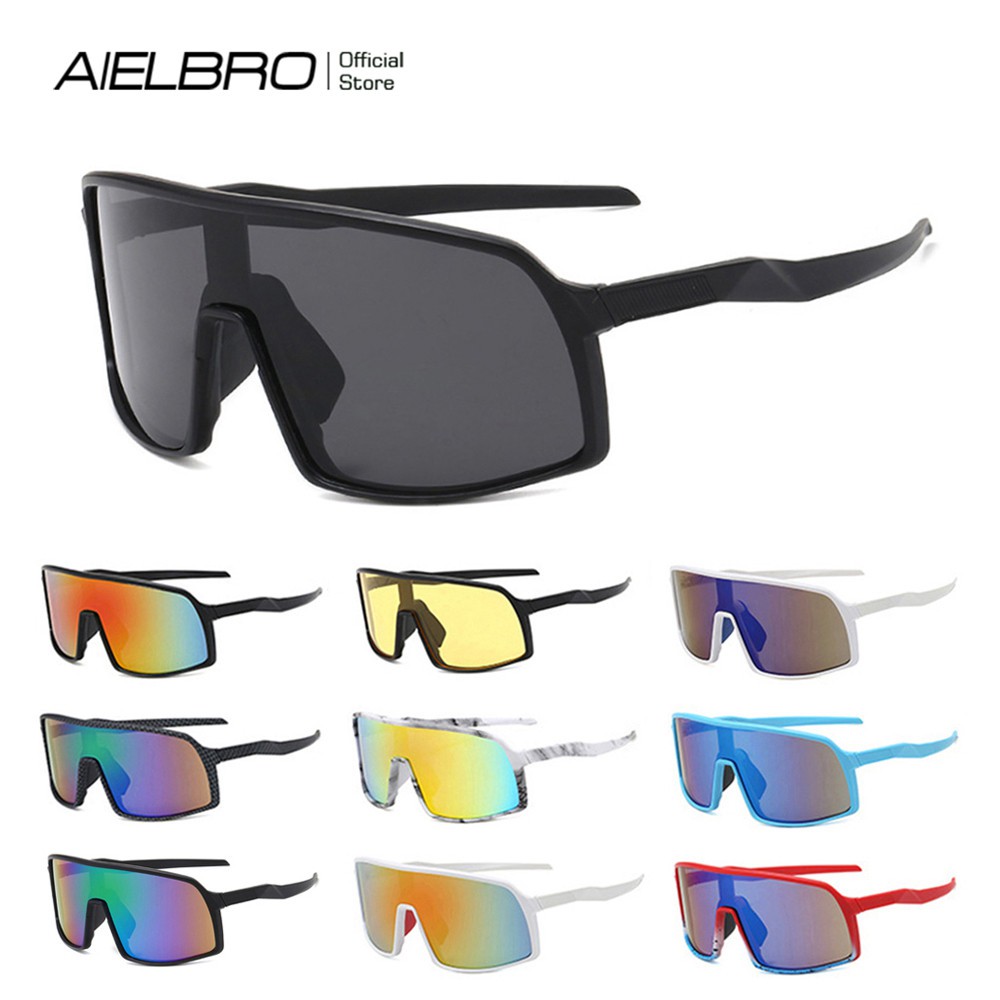 Aielbro Man Woman Goggles Cycling Sunglasses Sport Road Mtb Mountain Bike Glasses Riding Eyeglasses Eyewear Shopee Philippines