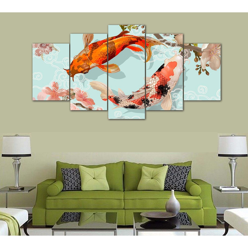 Koi Fish Wall Art Decor Customized | Shopee Philippines