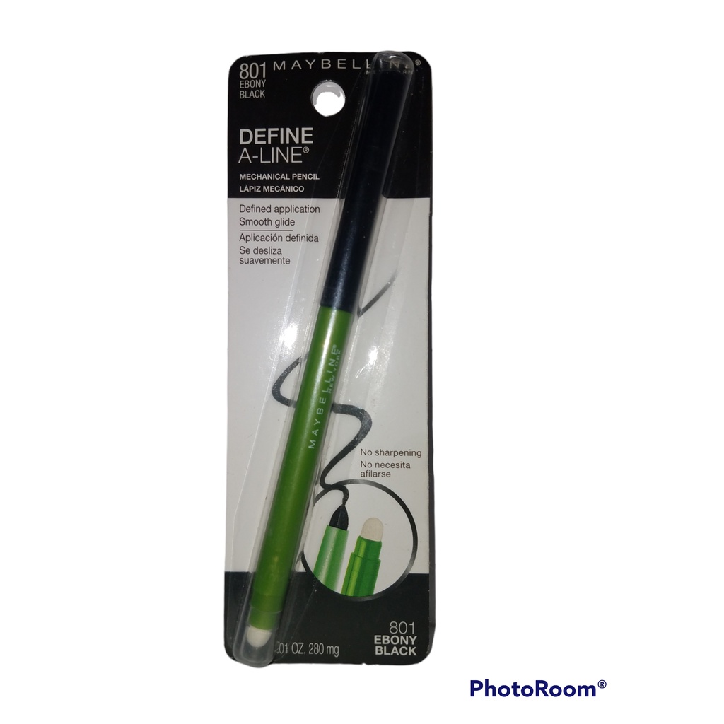 Maybelline New York Define ALine Mechanical Pencil Eye Liner 801 Ebony