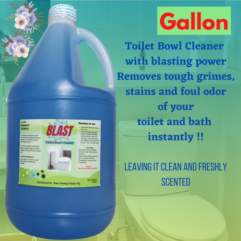 BLAST Powerful Anti Bacterial Tiles and Toilet Bowl Cleaner with