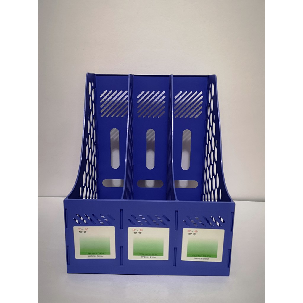 MAGAZINE RACK STAND 3 LAYER AND 4 LAYER COLOR BLUE | Shopee Philippines