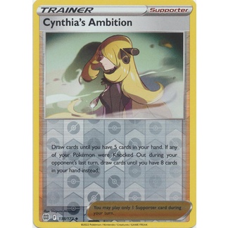 138/172 - Cynthia's Ambition - Uncommon - Brilliant Stars Reverse Holo Card  - Pokemon TCG | Shopee Philippines