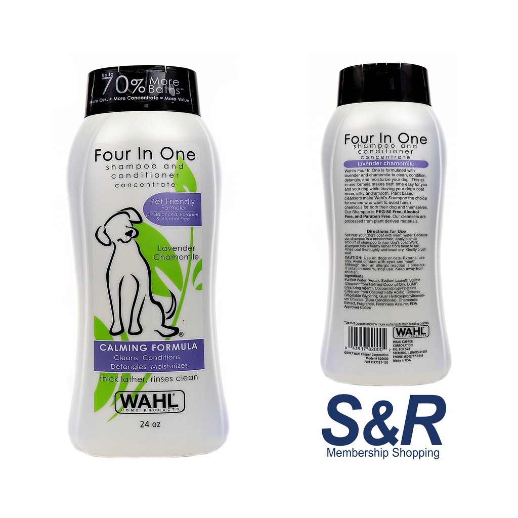 Wahl Four In One Concentrate Dog Shampoo & Conditioner 24 oz | Shopee