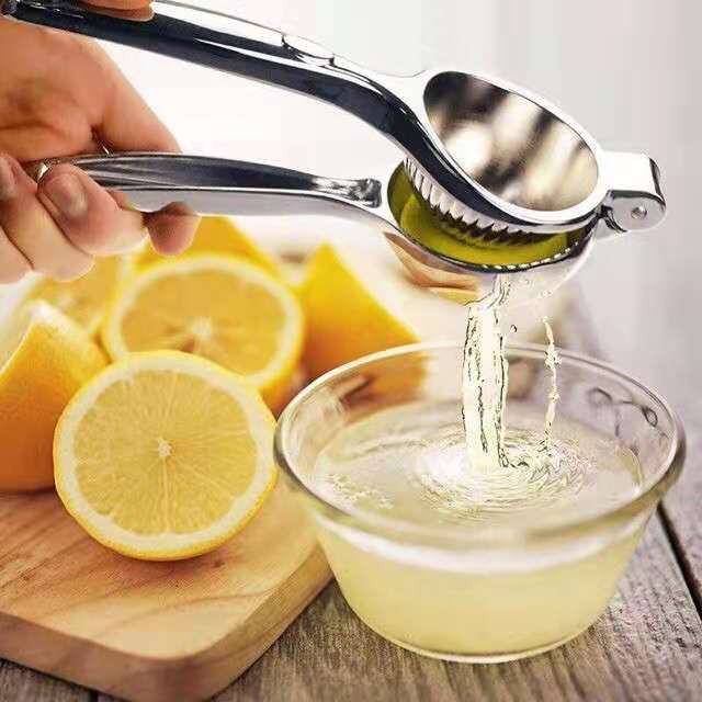 STAINLESS STEEL MANUAL HAND PRESS LEMON SQUEEZER CITRUS FRUIT SQUEEZER ...