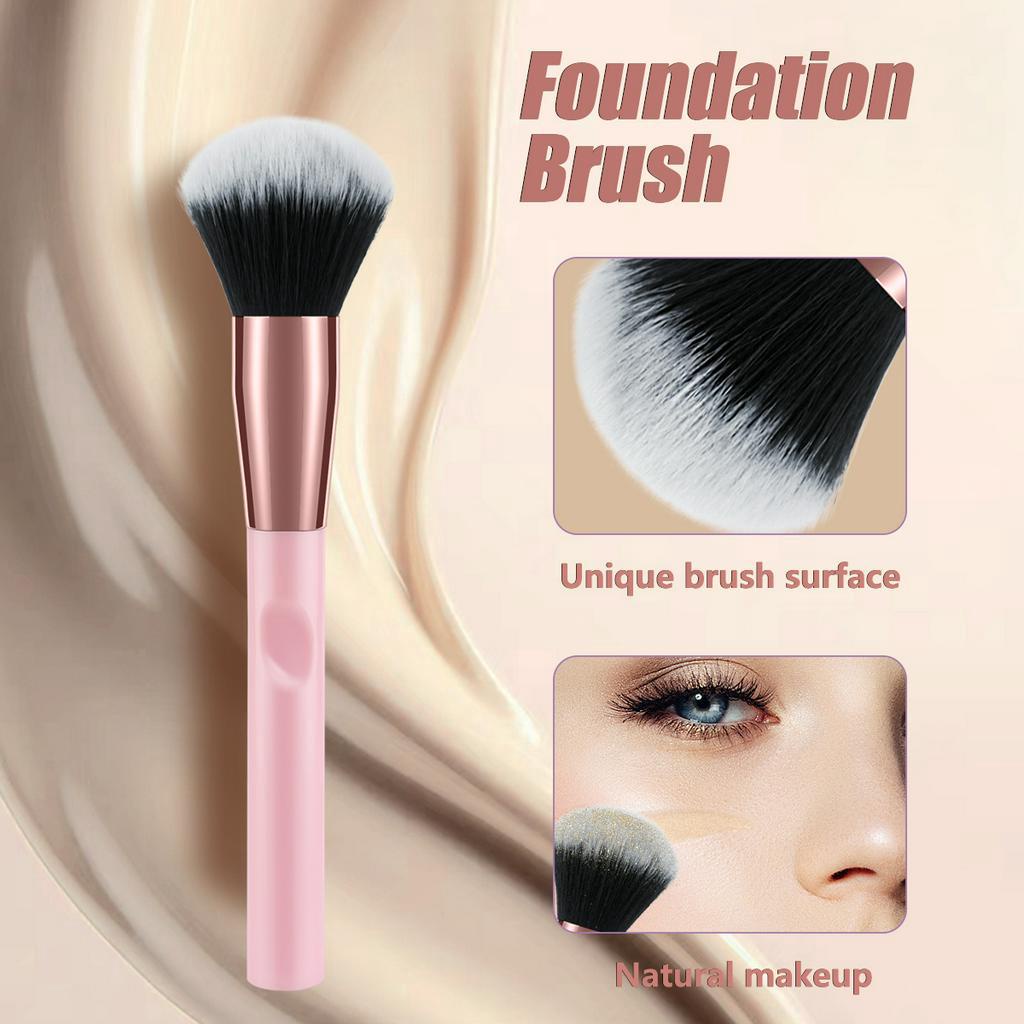 1pc Large Loose Powder Brush Flame Shape No Face Fixing Makeup Powder ...