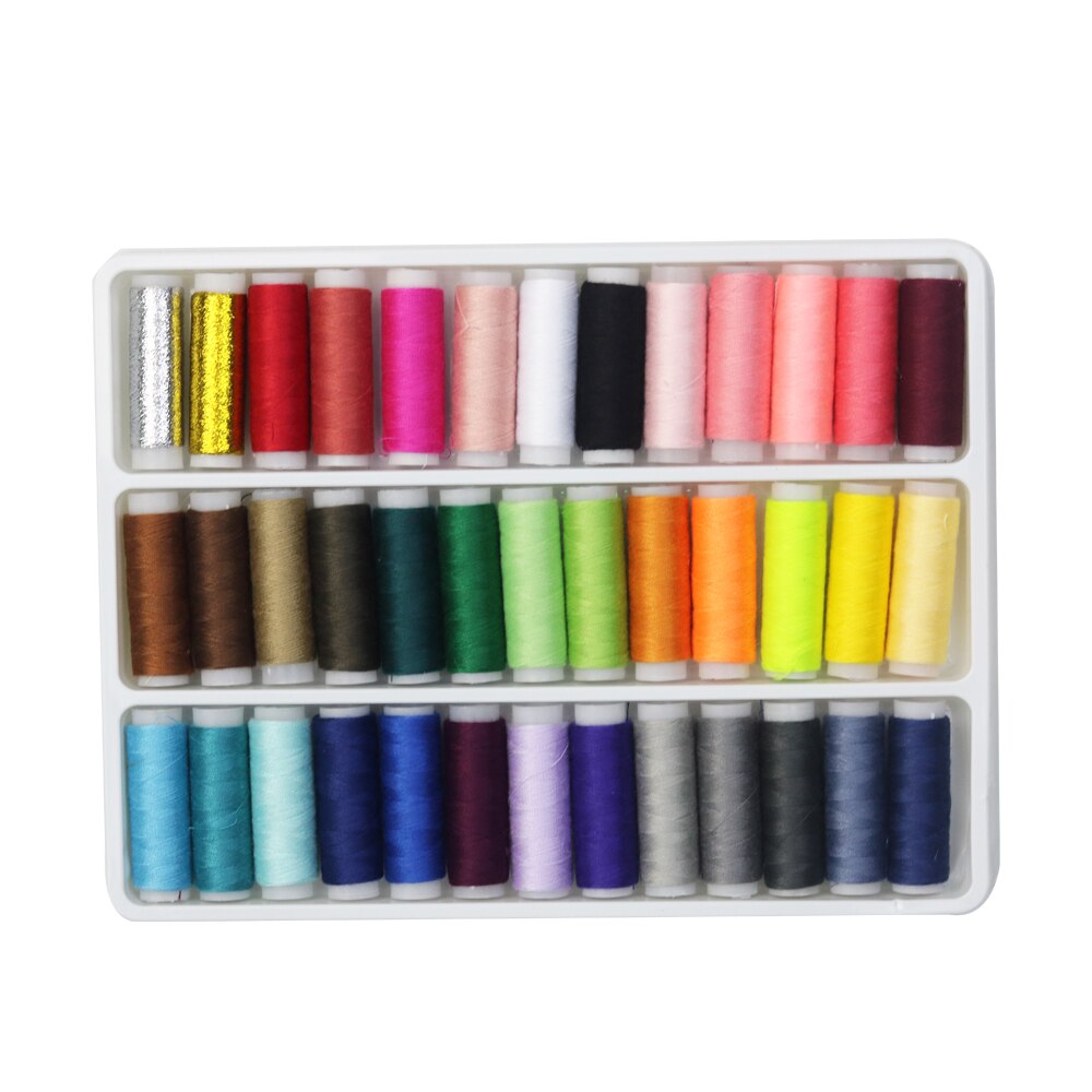 39 Color Sewing Thread Storage Box Packaging Three Layer Divided Manual ...