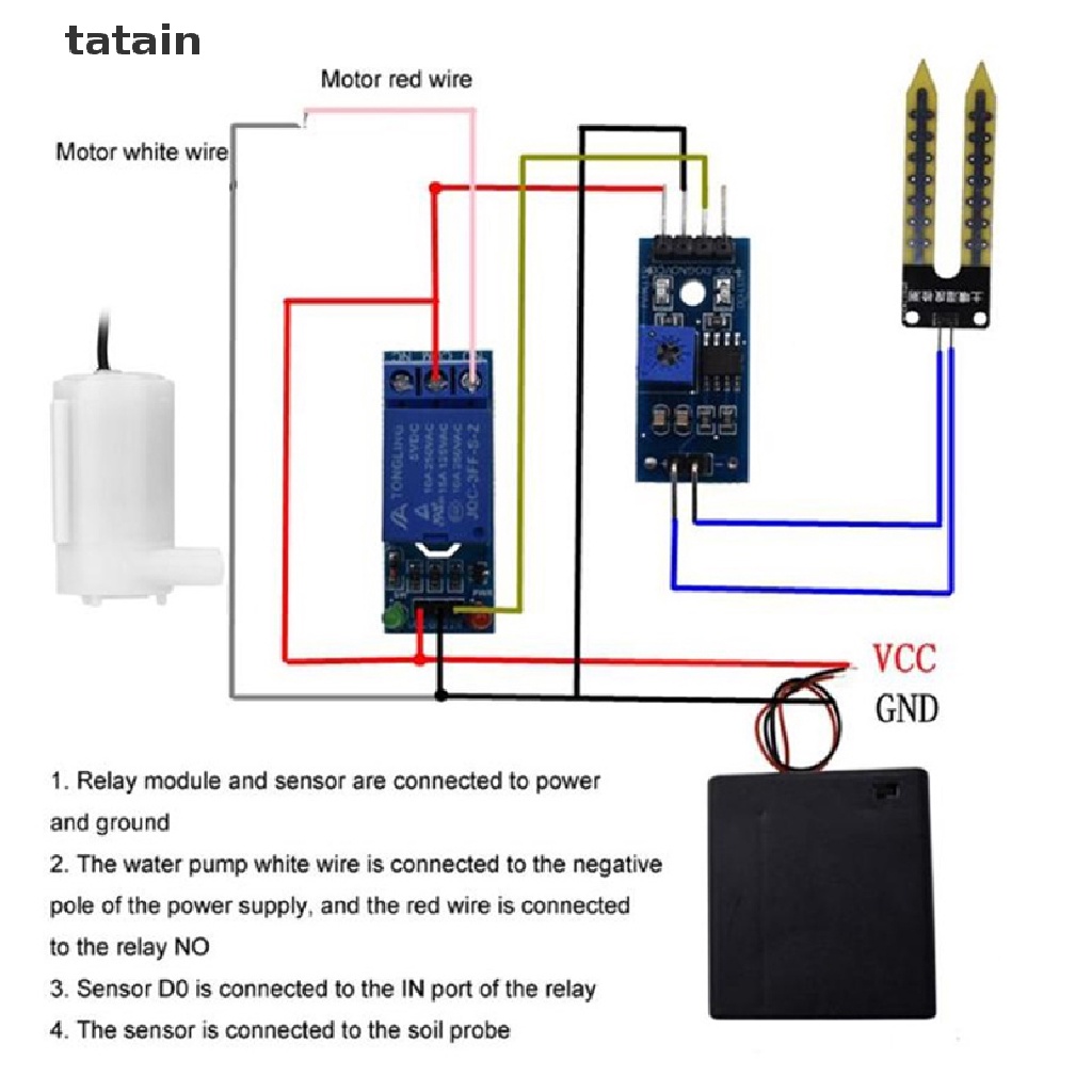 [TAT] DIY Automatic Watering Irrigation System Soil Moisture Sensor ...