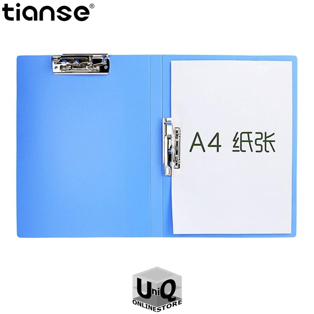 Tianse 1602 A4 Double Clips File Folder (Blue) Shopee Philippines