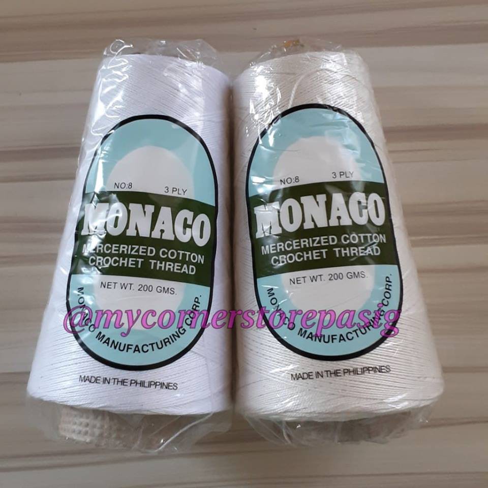 Monaco Mercerized Cotton Crochet Thread 200g Shopee Philippines