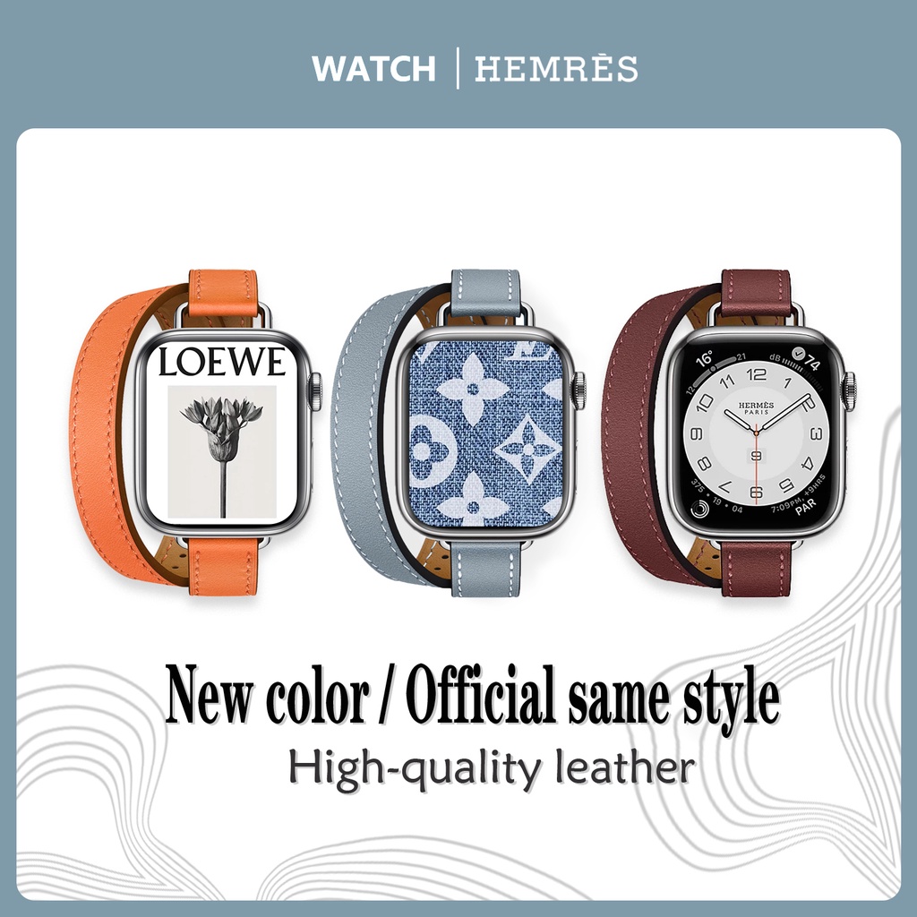 Hermes style apple hot sale watch strap