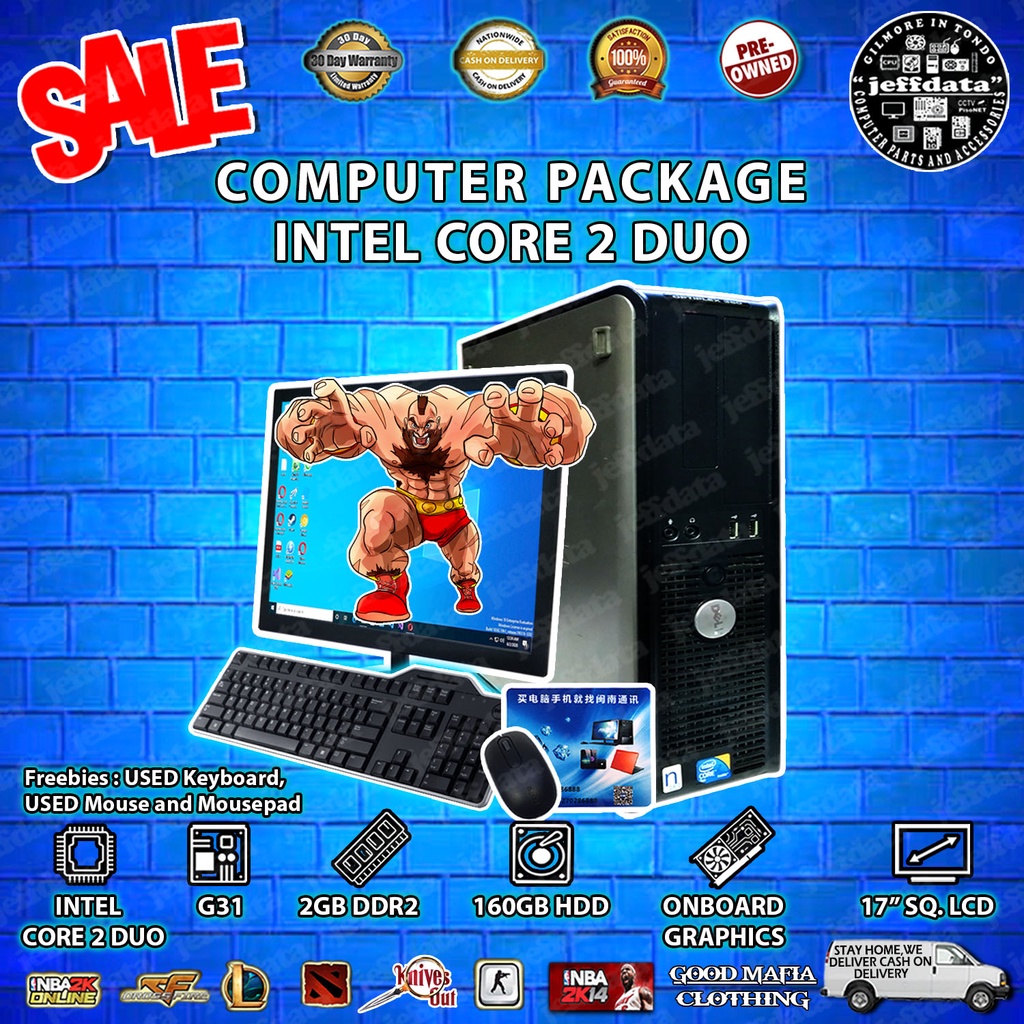 Computer Set intel i3 2nd 4gb 500gb hdd 19