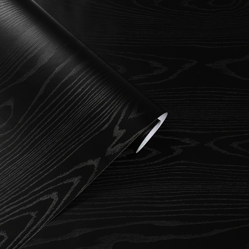 3D Black Wood Wall Sticker Table/ Door/ Cabinet/ Furniture Renovation