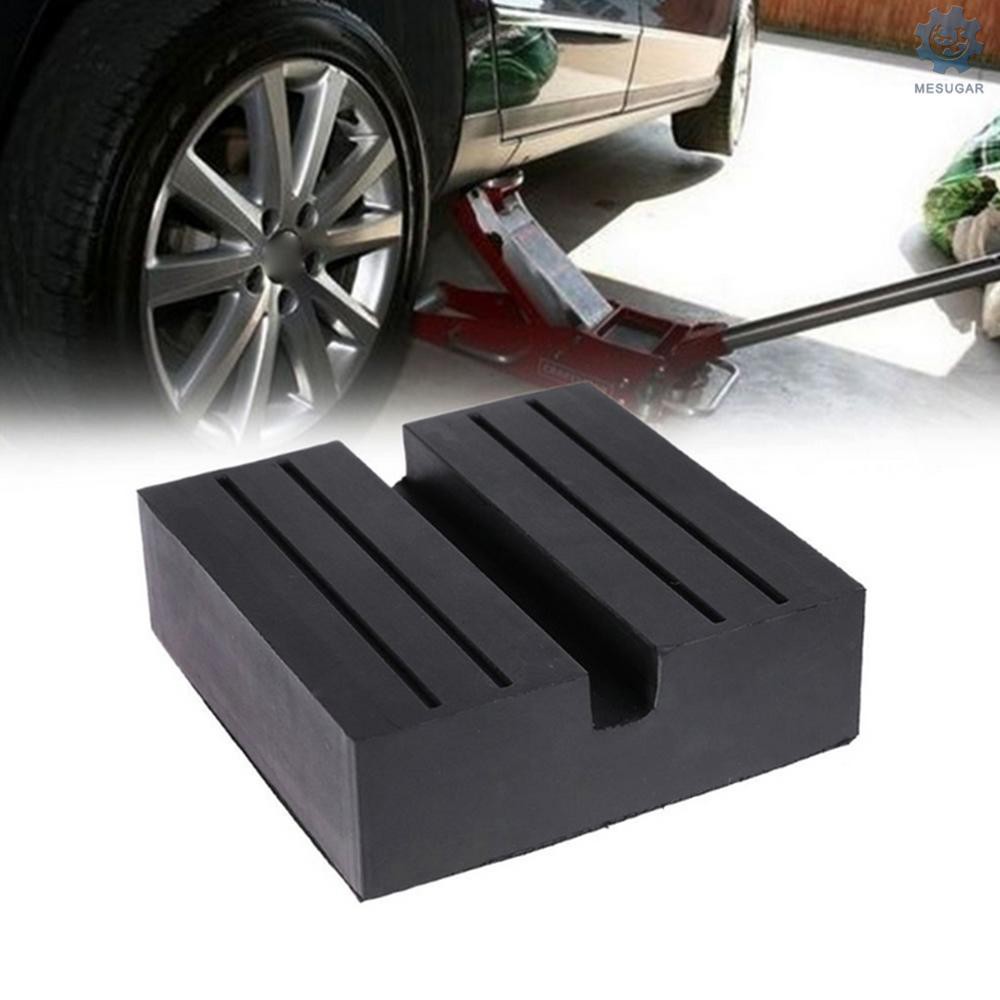 M^S Jack Rubber Pad 1 Pack Universal Car Square Black Anti-Slip Rail ...