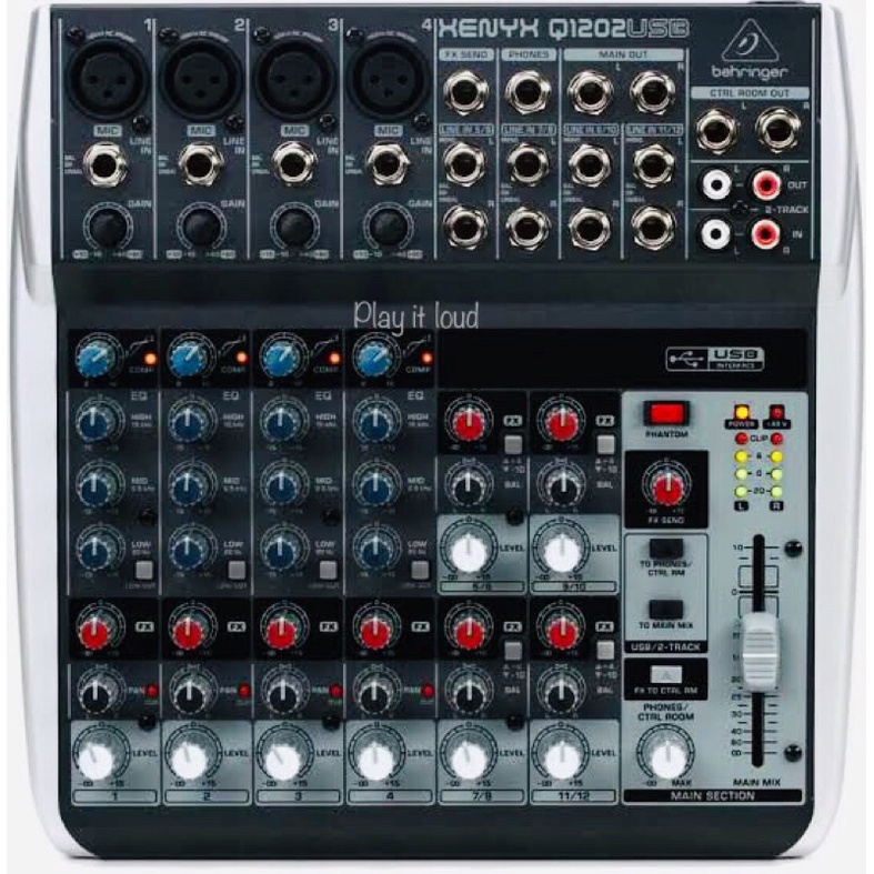 BEHRINGER XENYX Q1202 USB MIXER,British EQ and USB/Audio Interface ...