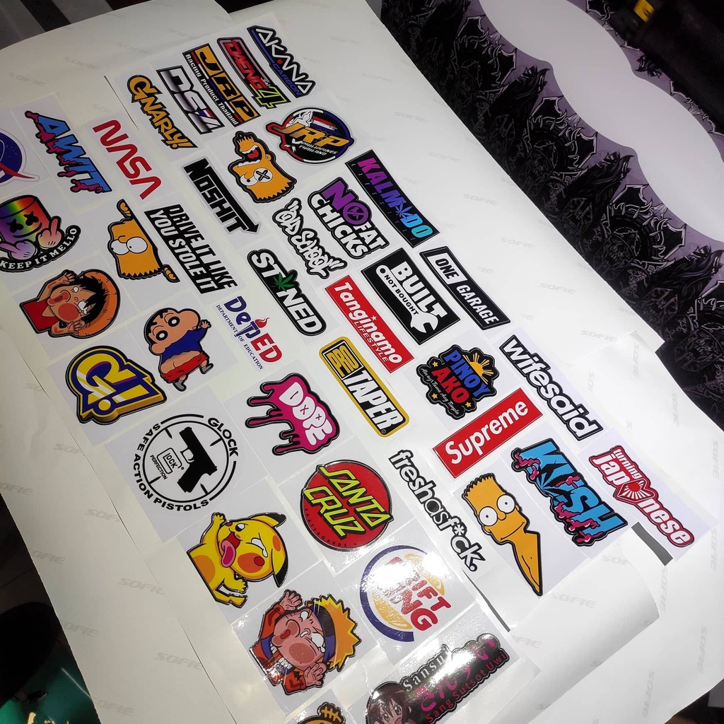 Assorted Printed Sticker | Shopee Philippines