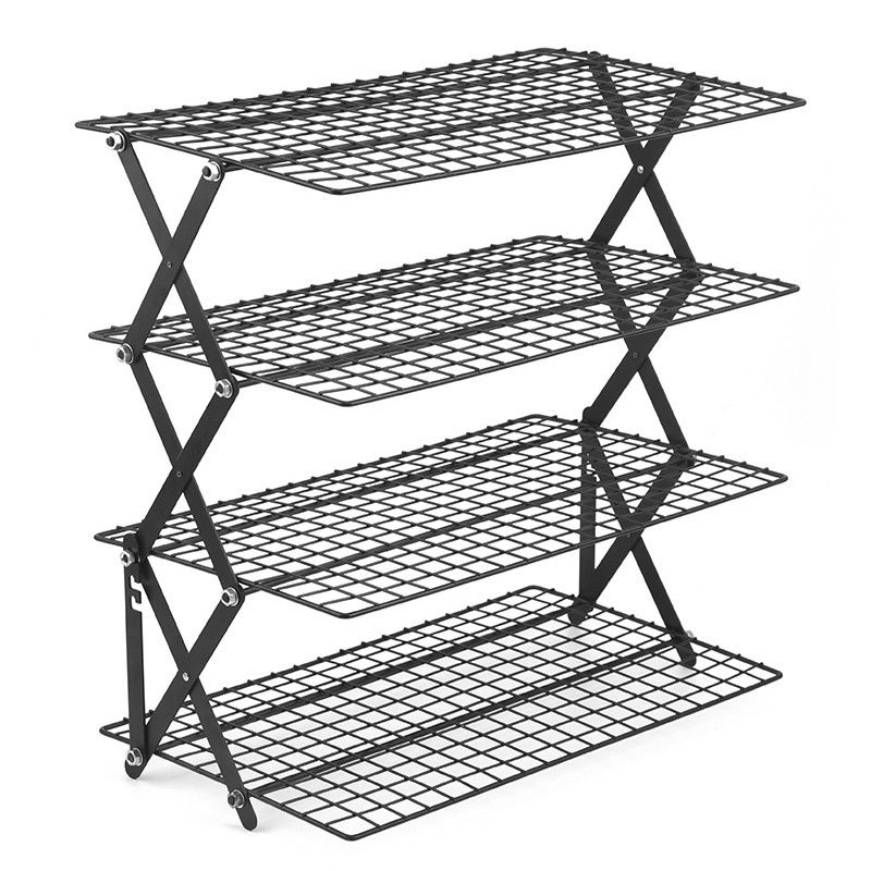 Outdoor Shelves Camping Multilayer Foldable Shelves Camping Picnic Grill Organizer Shopee