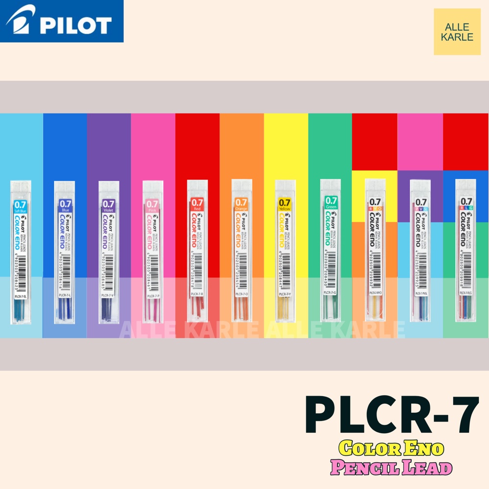 Pilot Color Eno Mechanical Pencil Lead Refill | 0.7mm | PLCR-7 | Alle ...