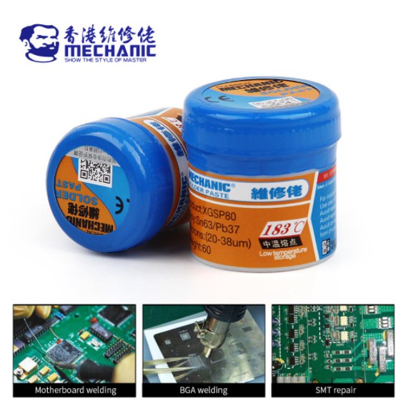 Mechanic Reparing Solder Soldering Paste XG50 Tin Mud SMT 35g Shopee