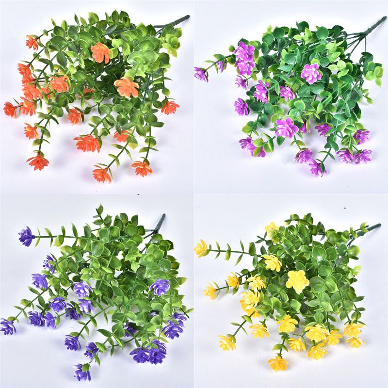 Artificial Plants Fake Small Eucalyptus Flowers In/outdoor Window Porch