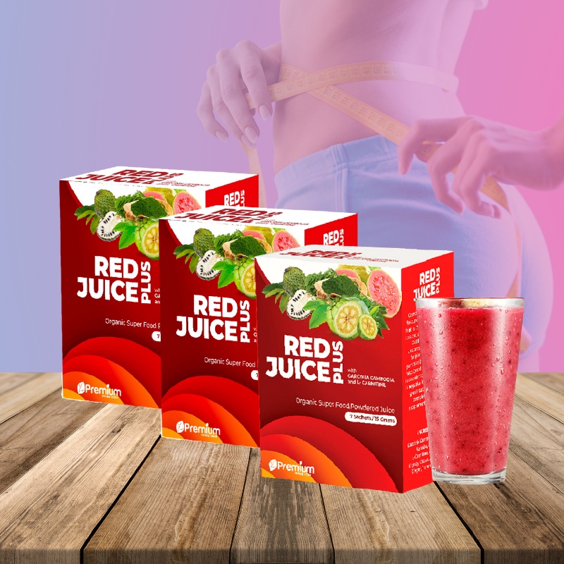 3 BOXES Red Juice Organic Superfood Powdered Red Juice Plus with