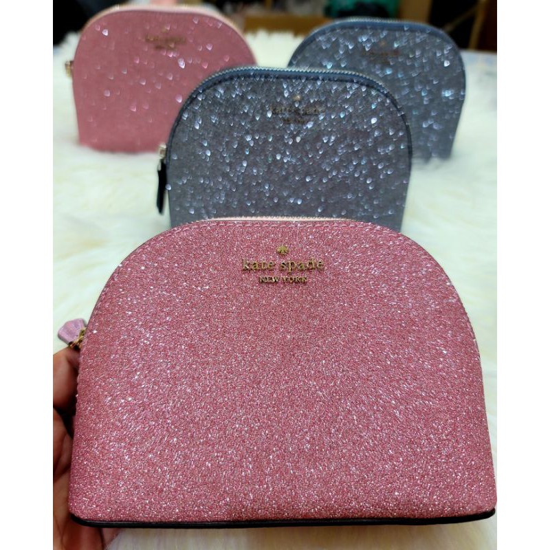 ORIGINAL KATE SPADE LOLA GLITTER COSMETIC POUCH Shopee Philippines