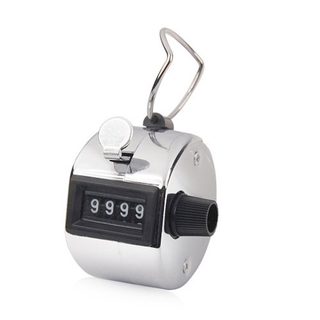 LBT Tally Counter Hand Held Clicker Digit Chrome Palm Golf | Shopee ...