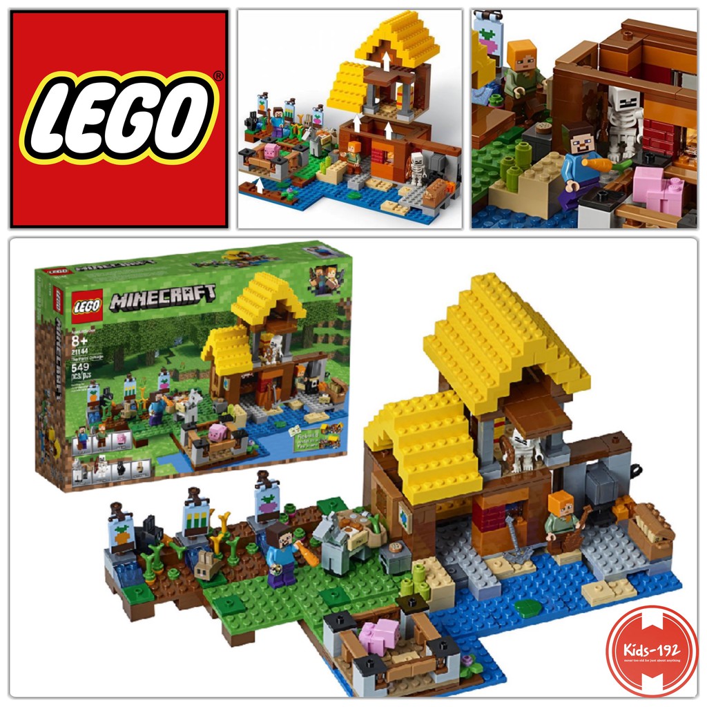 LEGO Minecraft The Farm Cottage Building Kit 21144 Shopee Philippines