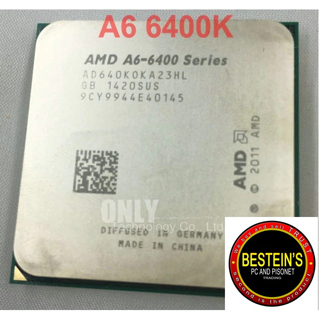AMD A6 6400K / 3.9 GHz processor | Shopee Philippines