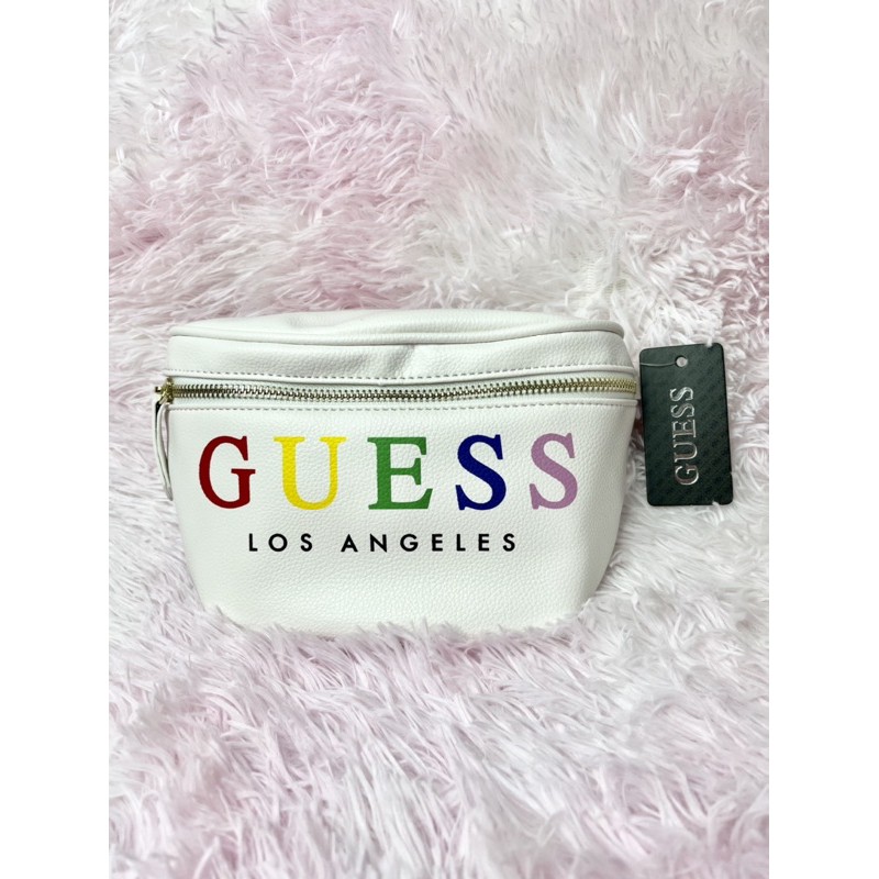 Guess belt 2025 bag white