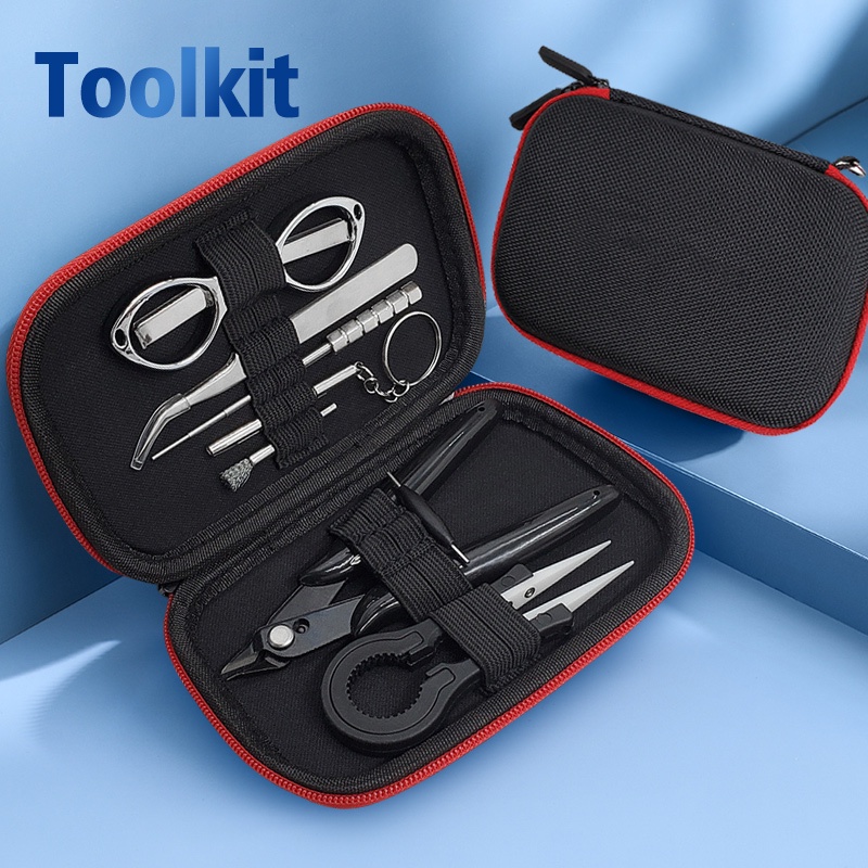 BLACKSMITH Tool Kit Mini Carry Bag Tweezers Pliers Brusher Wire Cutter