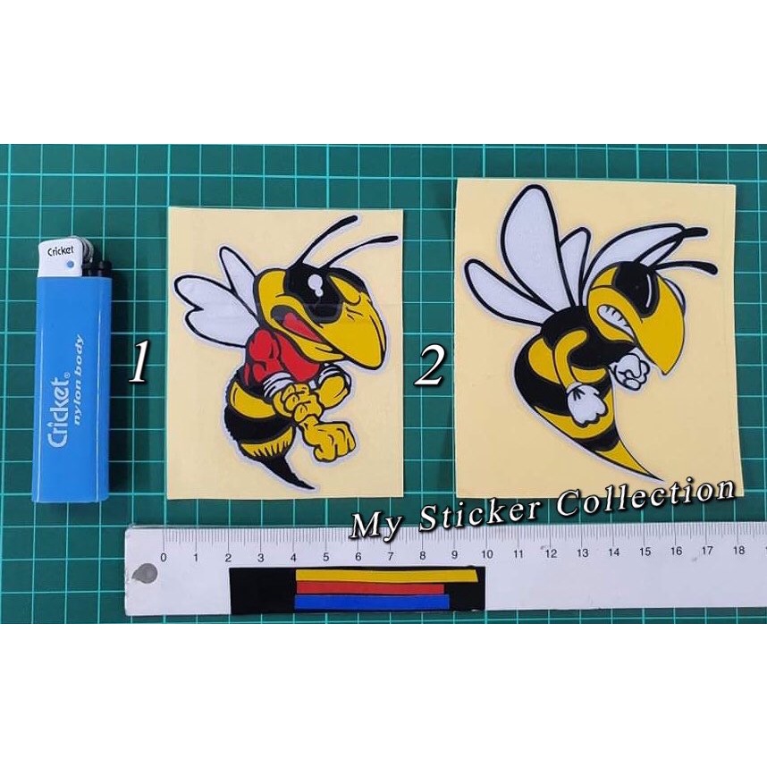 Bee / Laba Laba / Bees Designs Sticker Cutting Overlapping Reflective ...