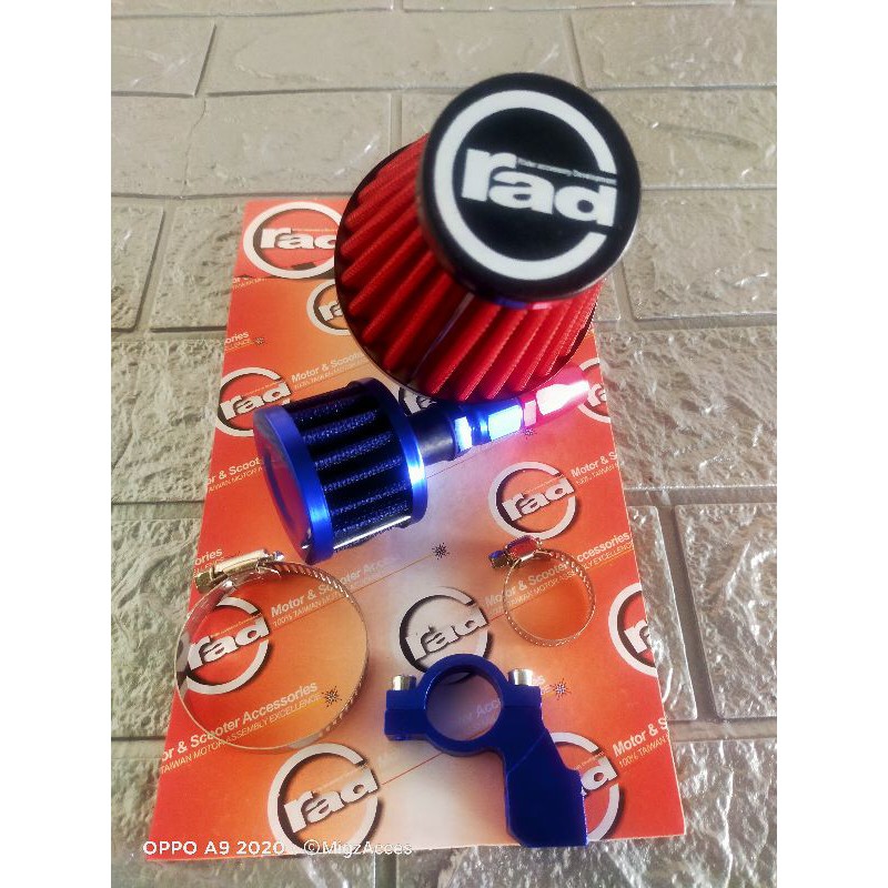 RAD Air Filter + Oil Breather Filter Raider 150 Fi/Carb etc. Shopee