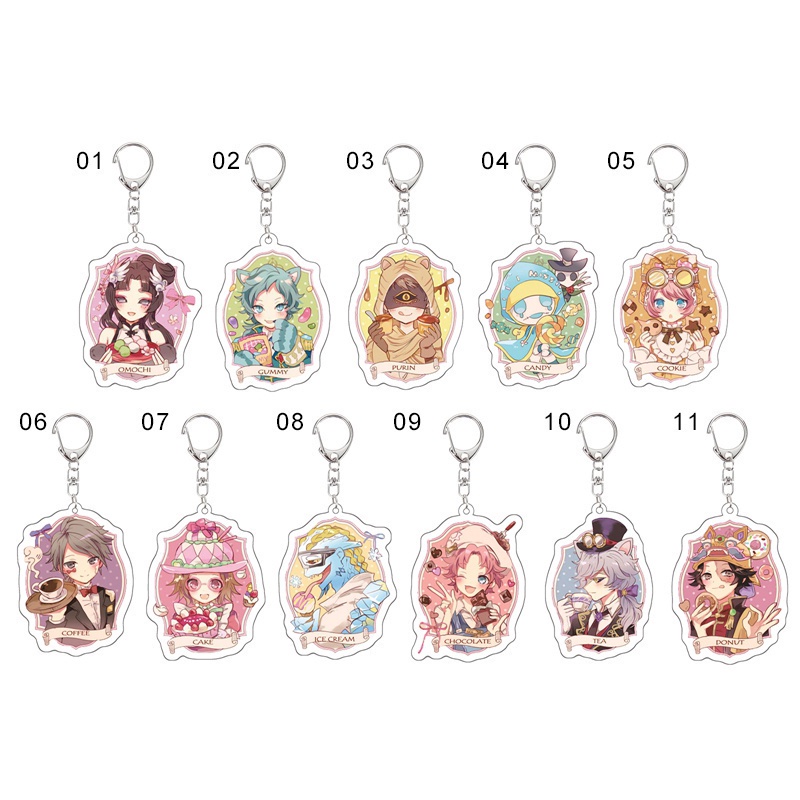 Panda Youngxilive Anime Identity V Key Chain Naib Subedar Tracy Reznik ...