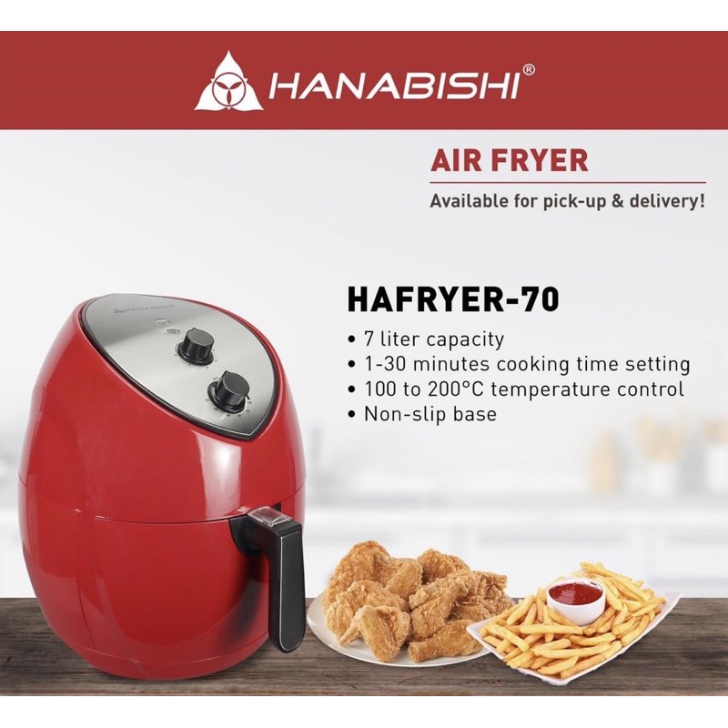 Hanabishi air on sale fryer dimension