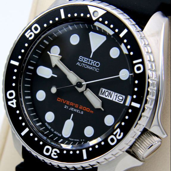 ♀✜Seiko Automatic Divers Watch Date and Day Display Water Resistant 200m  All Black Rubber Strap Watc | Shopee Philippines