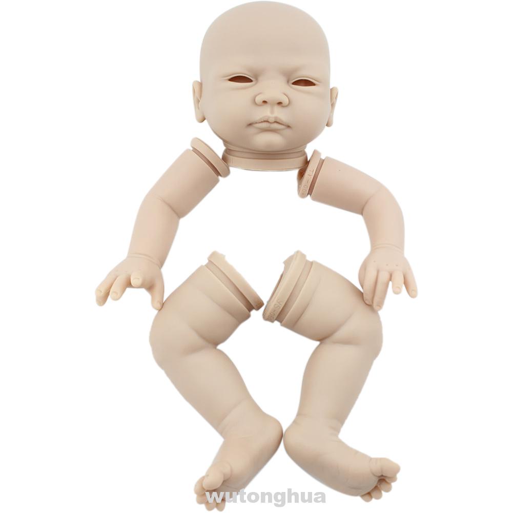 22inch Cute Non Toxic Full Limbs Soft Silicone Head Reborn Doll Kit ...