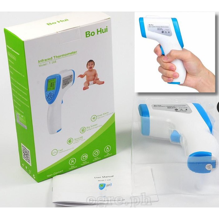 BO HUI T168 (NonContact Infrared Thermometer with Fever Alert