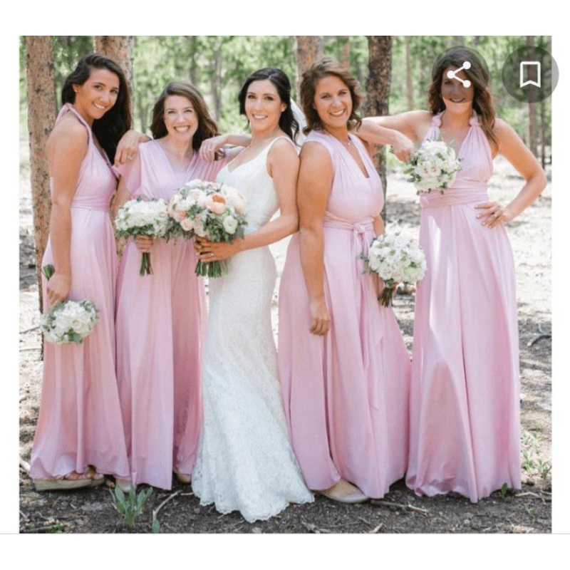 Infinity dress pastel pink clearance
