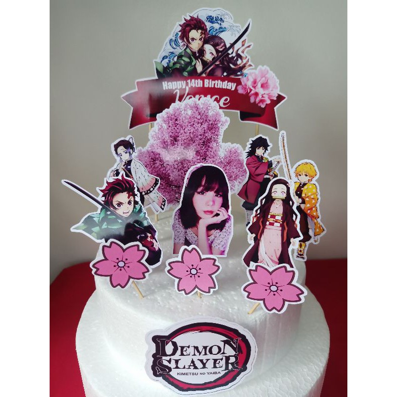 Demon Slayer Theme Cake Topper | Shopee Philippines