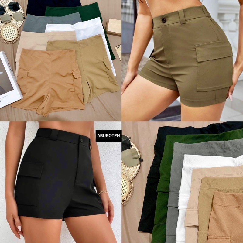 CARGO SHORTS Trendy Pocket Shorts | Shopee Philippines