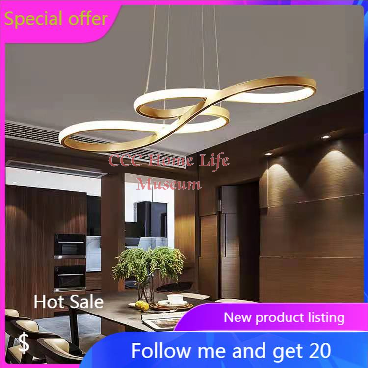 Stop LED Chandelier Dining Room Ceiling Light Acrylic Restaurant ...