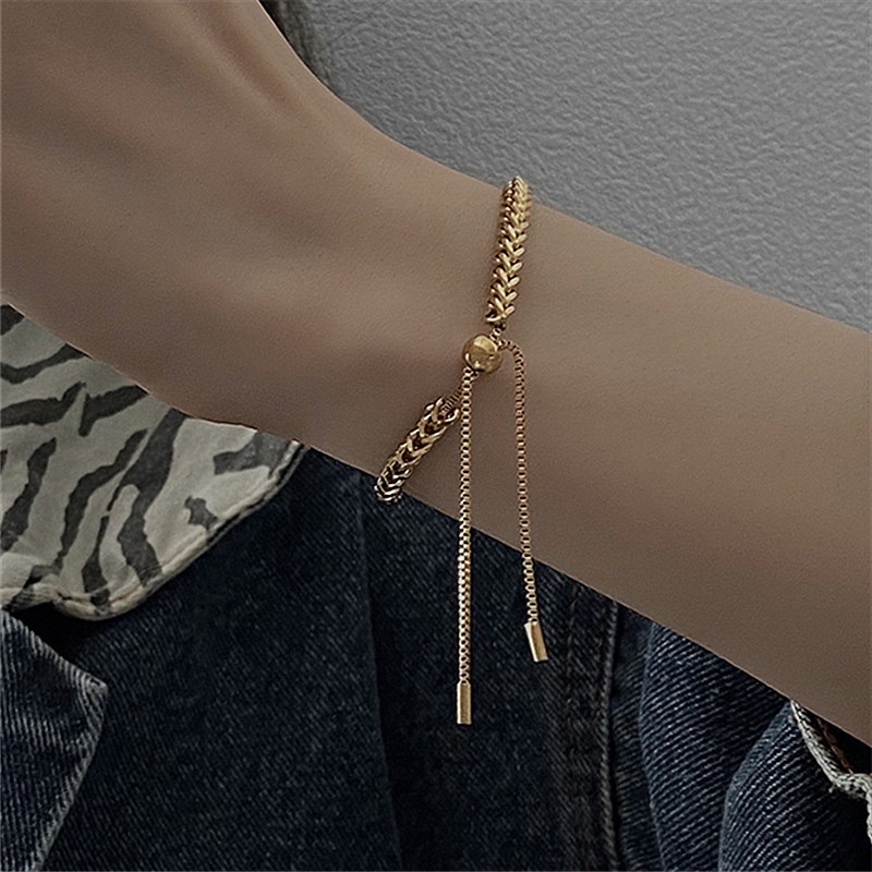 Korean Style Hip-Hop Twisted Rope Chain Stretchable Stainless Steel ...