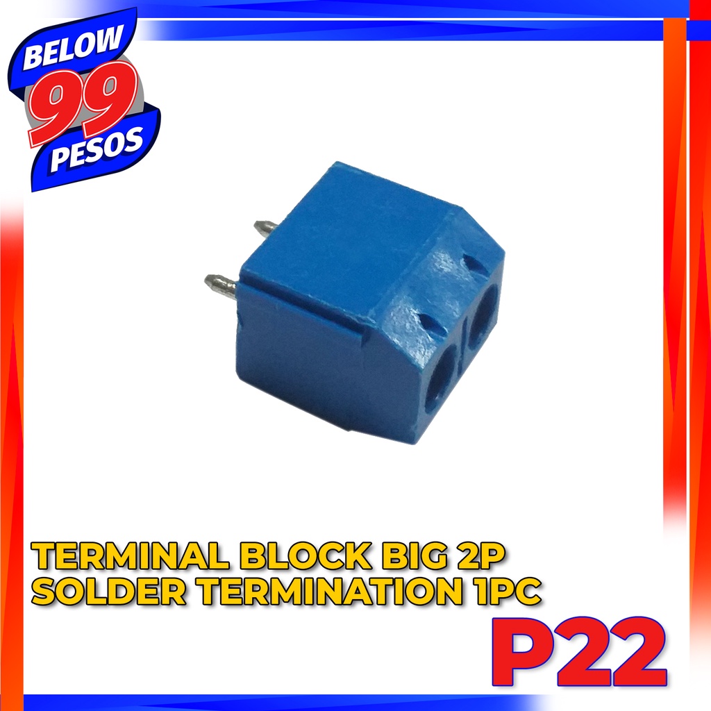 Below99pesos 1pc Terminal Block Big 2P , Solder Termination | Shopee ...