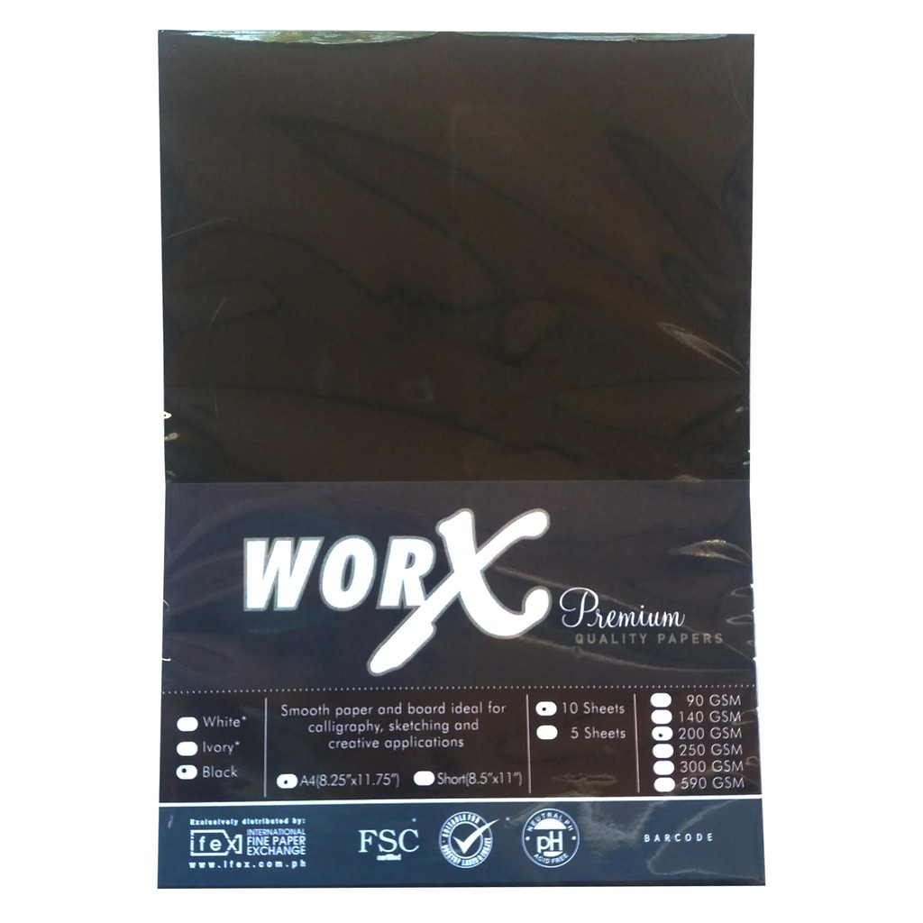 WORX BLACK PREMIUM PAPERS Shopee Philippines