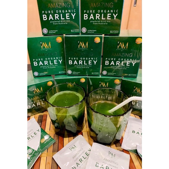 Amazing Pure Organic Barley Powdered Juice (10 sachets) Shopee