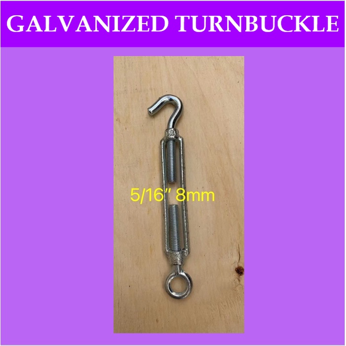 Mago Galvanized M6M12 Steel Eye Hook Turnbuckle Hook Eye Open Close Body Rigging Hardware