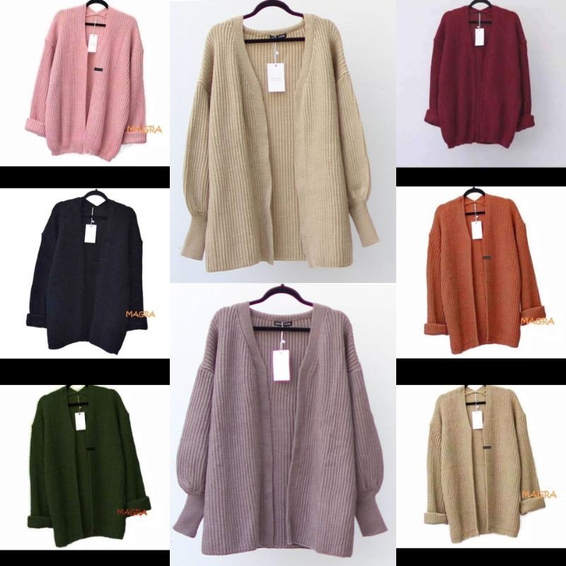 Cardigan Rajut / Oversize Cardy / Loocy Cardy Rajut Plain Without ...